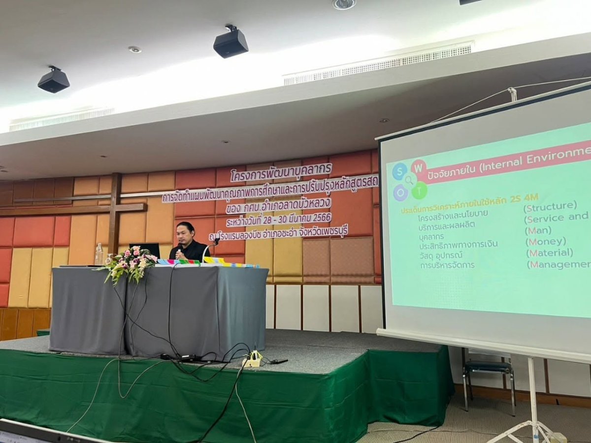 โครงการพัฒนาบุคลากรด้านการจัดทำแผนพัฒนาคุณภาพการศึกษาและการปรับปรุงหลักสูตรสถานศึกษา