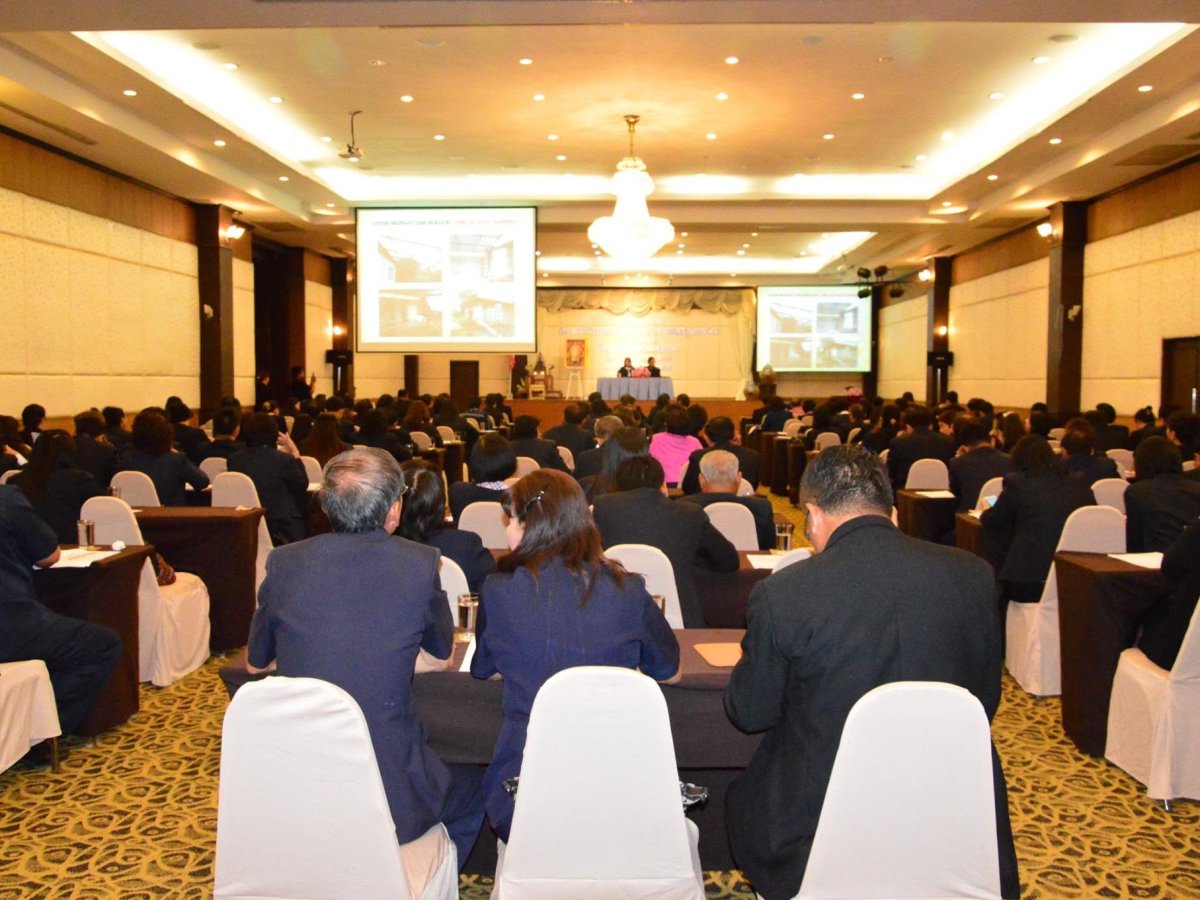 นำเสนอผลสำเร็จการพัฒนาตำบลในเวทีสัมมนาวิชาการการศึกษานอกระบบเพื่อการเรียนรู้ตลอดชีวิตในภาคกลาง